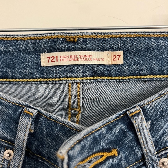 LEVI’S 721 high rise skinny jeans - Picture 2 of 3